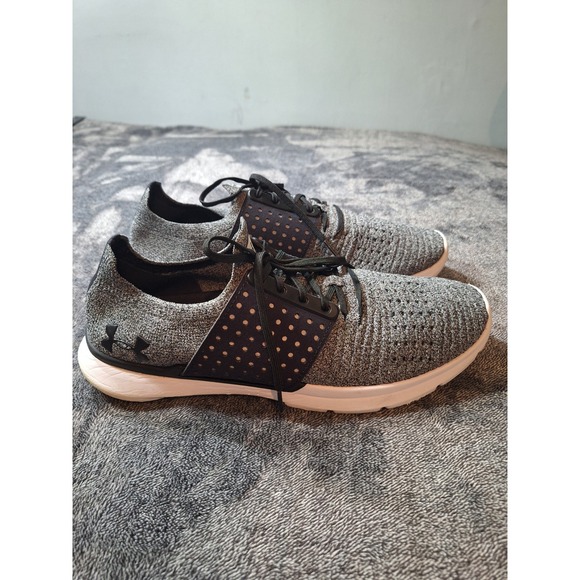 Under Armour Speedform Threadborne Slingwrap Sneaker Shoes Mens 10.5 Black Run - Picture 1 of 14
